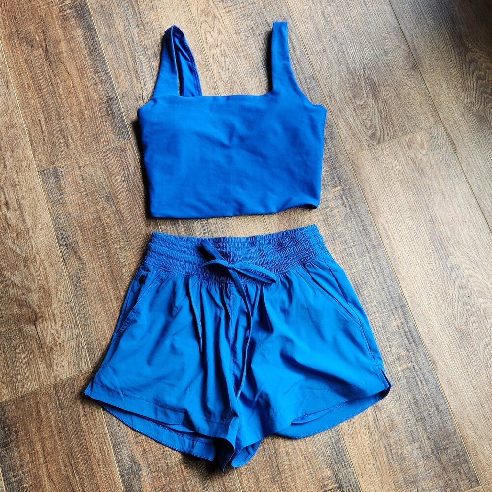 New Abercrombie & Fitch YPB Activewear Set Size Small in Royal Blue
